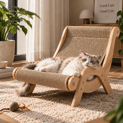 JUST RURR™ Curved Cat Scratching Bed