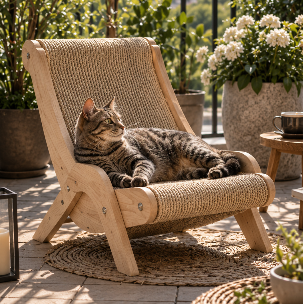 JUST RURR™ Curved Cat Scratching Bed